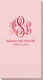 Script Monogram with Small Initials plus Text Guest Towels Image 2 of 2